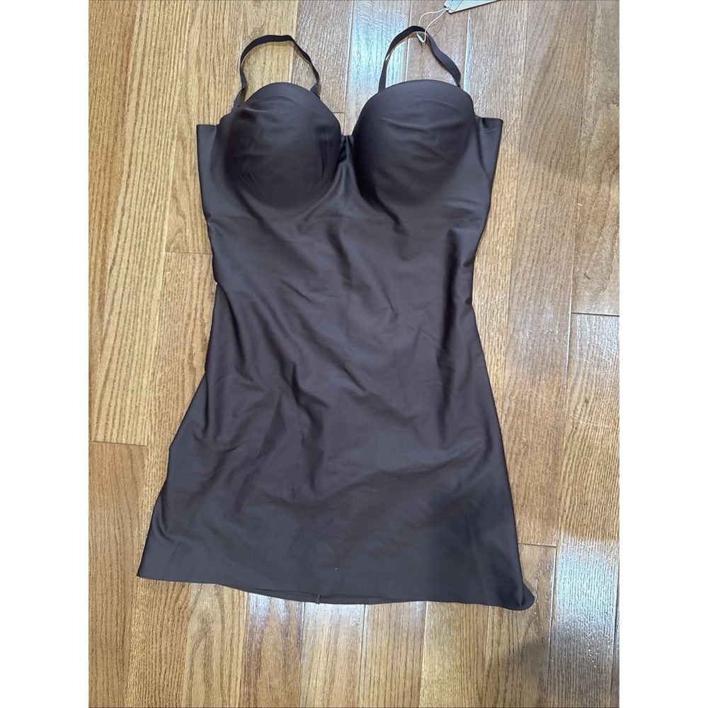 SKIMS Body Molded Underwire Slip 3X Cocoa Plus Size Shapewear NEW
